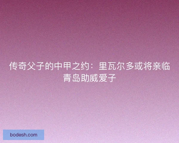 传奇父子的中甲之约：里瓦尔多或将亲临青岛助威爱子
